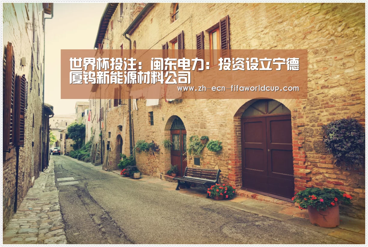 世界杯投注:闽东电力:投资设立宁德厦钨新能源材料公司(图3) 世界杯投注